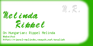 melinda rippel business card